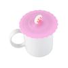 Good Lid Cap Silicone Soft Fruit Fashion Glass Cup Cover Coffee Mug Cute Suction Seal Bowknot 1pc New Strawberry Cup Cover