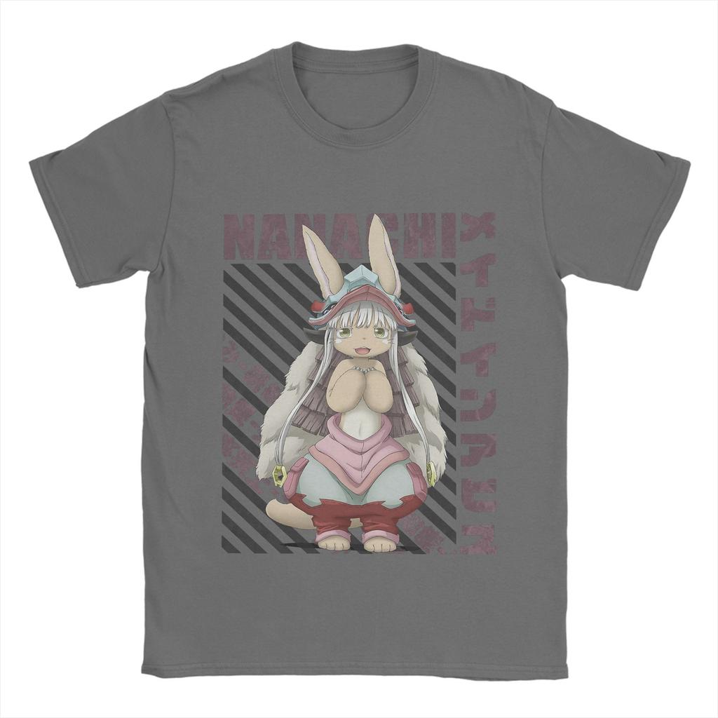 Men Made in Abyss T Shirt Nanachi Cotton Tops Funny Short Sleeve O Neck Tee Shirt Adult T-Shirts