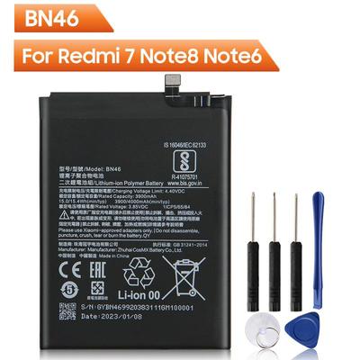 Vervangende telefoon batterij BN46 voor Xiaomi Redmi Note 8 Note 8TRedmi 7 Note 6 4000mAh met gereedschap