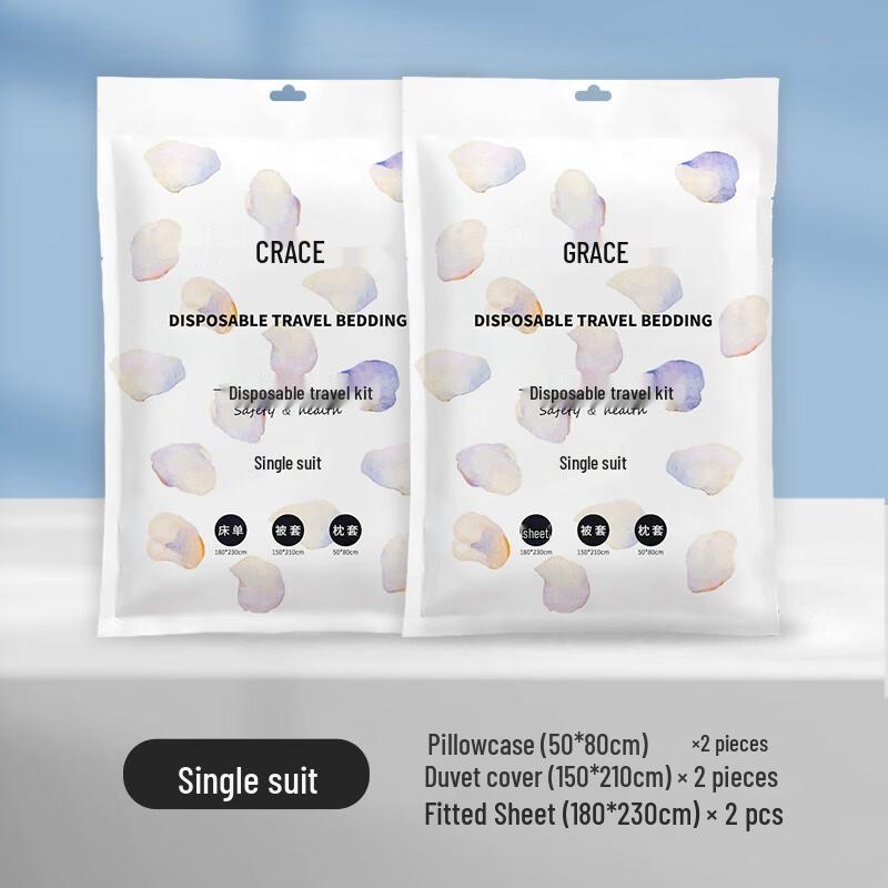 Grace Disposable Single Bedding 3-Piece Set