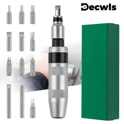 Manual Impact Screwdriver, Cordless Home Screwdriver Set, Screw Extractor, Professional Repair Tool,Used by Knocking