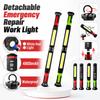 White Red Light Emergency Repair Work Light Detachable COB Long Bar Light  Repair, Camping Etc