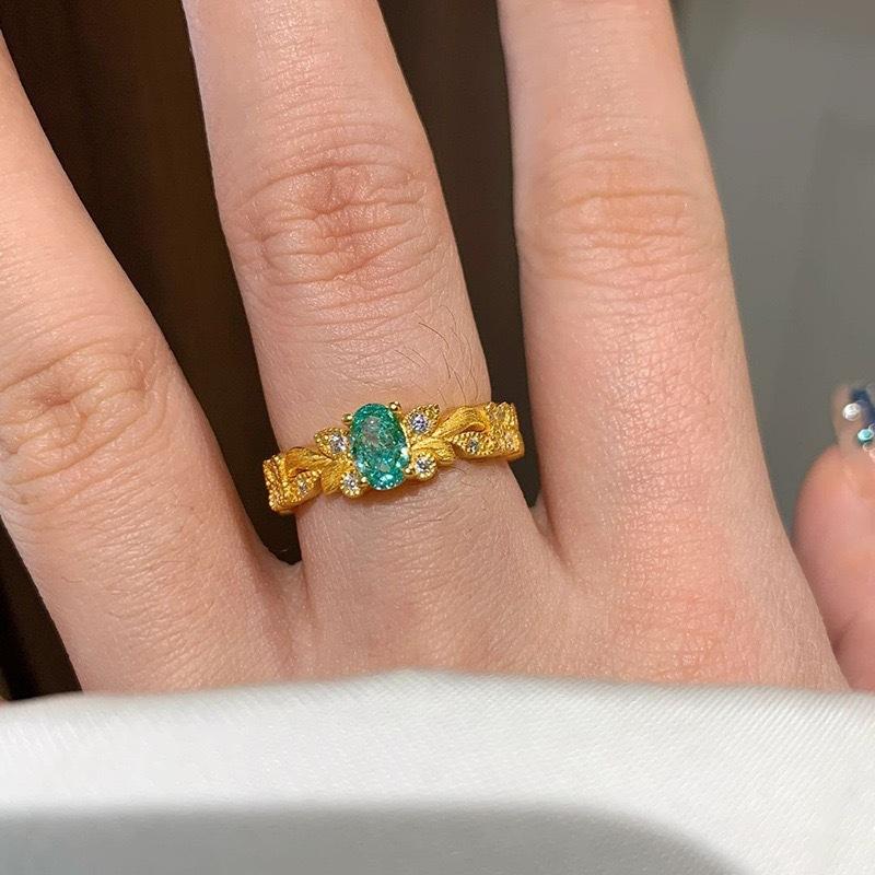 Classic Copper Alloy Zircon Ring Ladies Jewelry Wedding Promise Party Gift