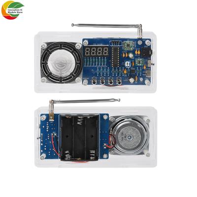 87.5-108MHz FM Radio Kit, Digital Display Electronic DIY Parts, Manual Soldering Kit, Type C Interface Microcontroller