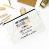 Merci Maitresse French Print Makeup Bag Travel Neceser Toiletry Storage Pouch School Pencil Bags Best Graduate Gift for Teacher