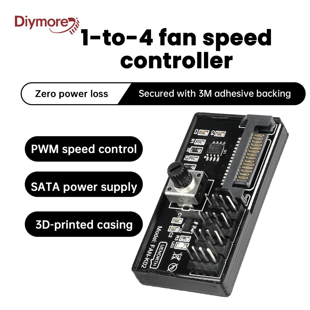 60W High Power Hub Controller For PC Four/Six Wire Fans PWM Speed Control Fan Speed Regulator