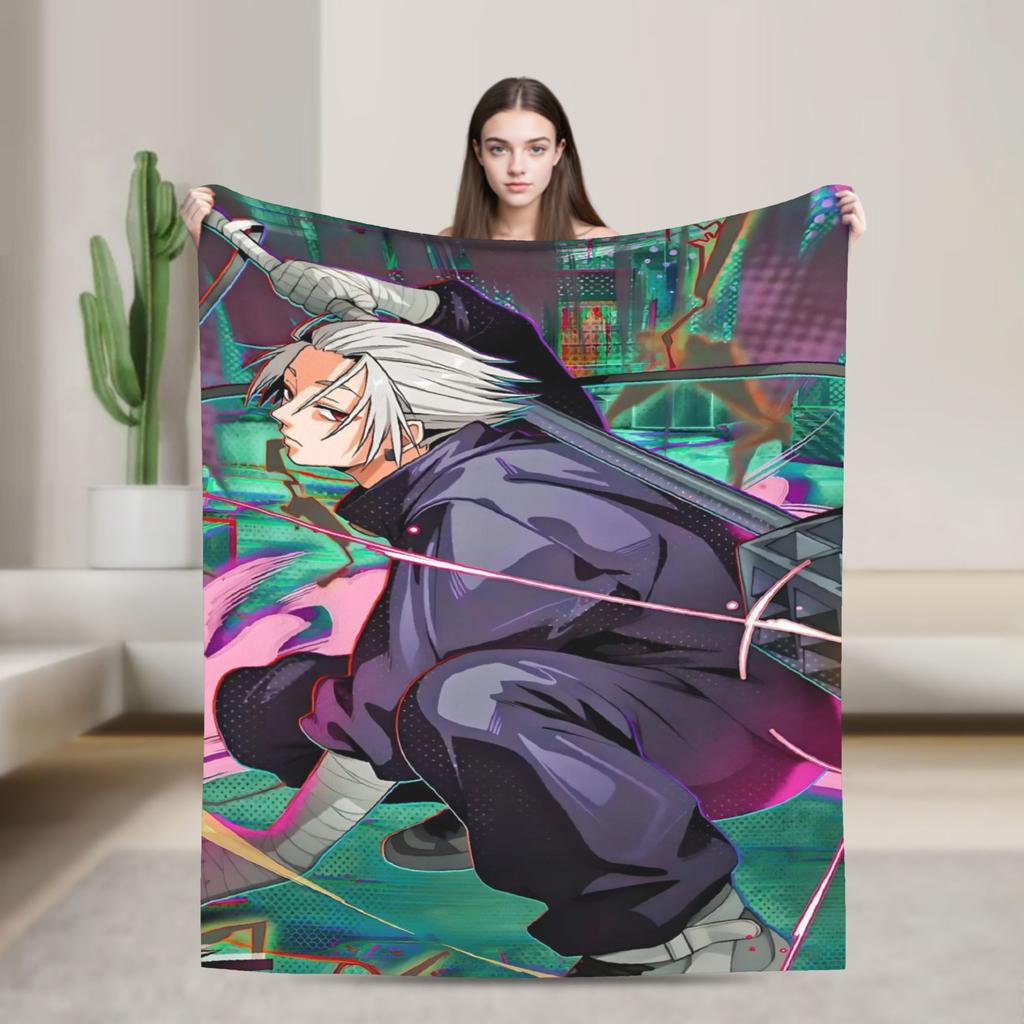 Yoichi Nagumo Flannel Throw Blankets Sakamoto Days Anime Blankets for Bedding Office Soft Plush Thin Quilt