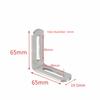 L-shaped Stainless Steel Angle Code Adjustable Load Bearing Right Angle Bracket Connector Furniture Fixer Shelf