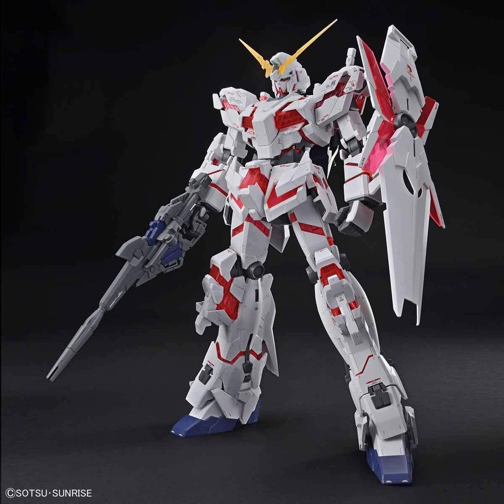 Mega-Modell Mobile Suit Gundam UC Unicorn Gundam Maßstab Plastikmodell (Zerstörungsmodus) 1/48 farbcodiert