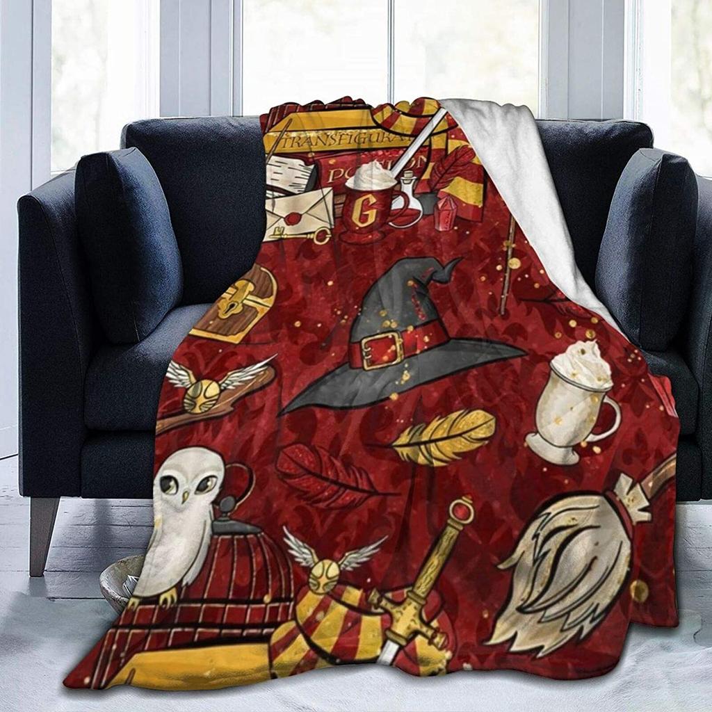 Flannel Fleece Modern Throw Blanket, Cartoon Style Koala Bears Blue Pattern Throw for Spring Recliner, Air Conditioning Blanket