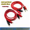 4mm Banana Plug To Alligator Clip Wire Power Test Lead Alligator Clip 2 Plug To 2 Clip Red and Black Wire 1 Meter