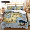 Skull Duvet Cover Set Butterfly Pattern Dark Purple Background King Queen Size For Kids Boys Girls Bedding Set With Pillowcases