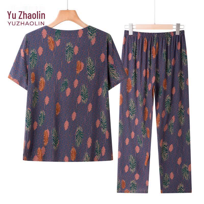 YUZHAOLIN Women s Summer Casual Two-Piece Set 4XL