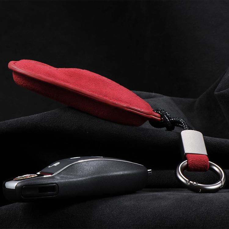 Porsche Key Case Protective Shell for Cayenne, Panamera, Macan, 911, 718 - Full Wrap High-End Buckle.