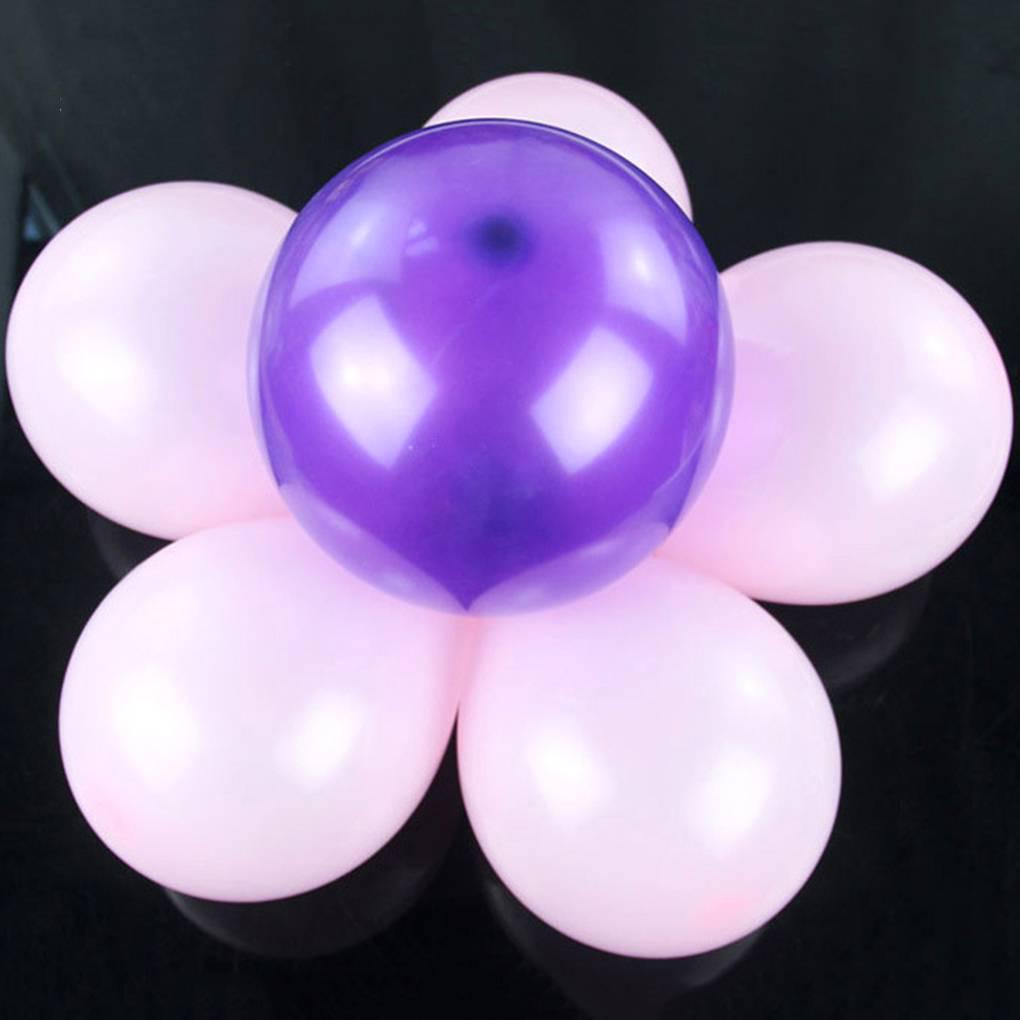 6PCS Air Balloon Plum Blossom Shape Fixed Clip Easy To Use Cute Airballoon Clamp Folder Party Supplier