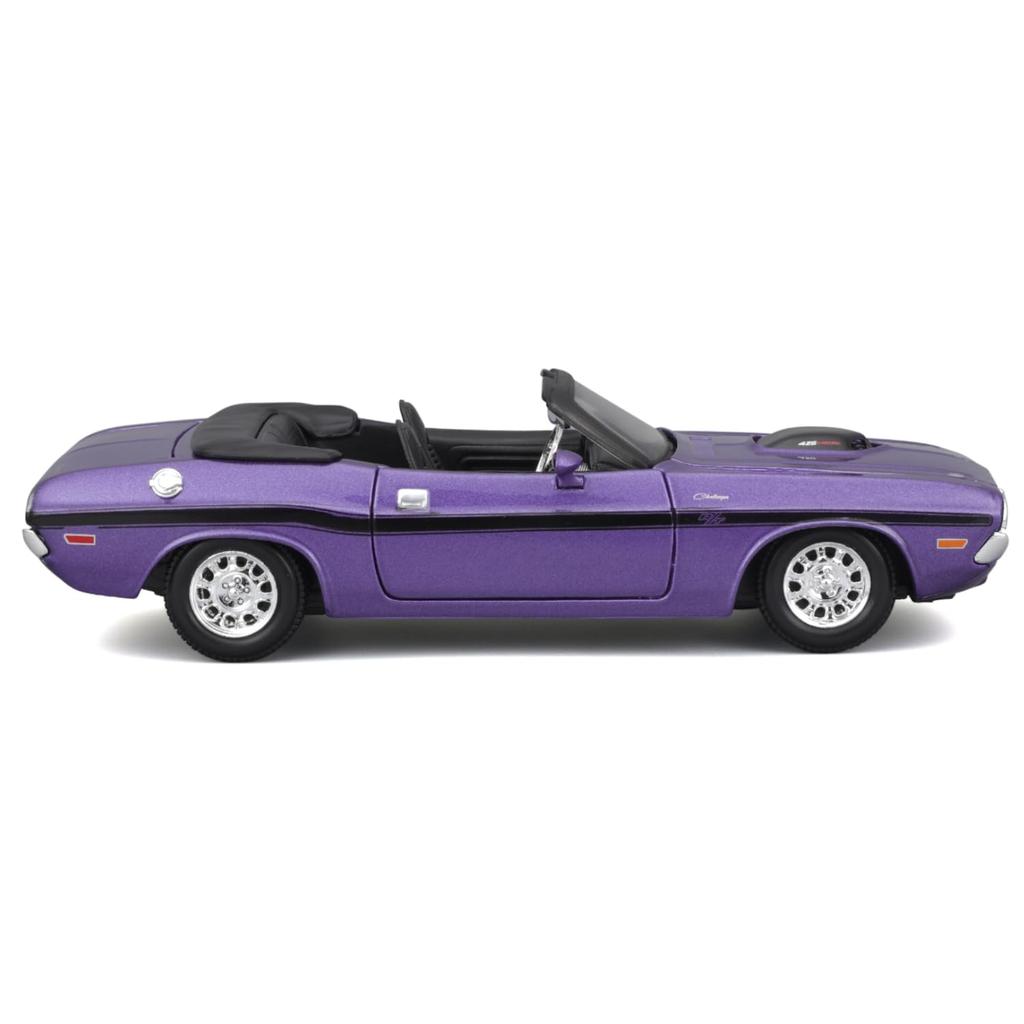 Maisto Scale Dodge Challenger 1970 Convertible Purple Diecast Model Finished 31264 1/24 / Car, Product,