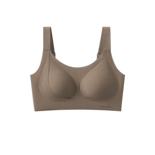 Women's Seamless Lift-Up Sports Bra: Small Chest Support, Wireless, Anti-Sagging, Comfortable, Side Support