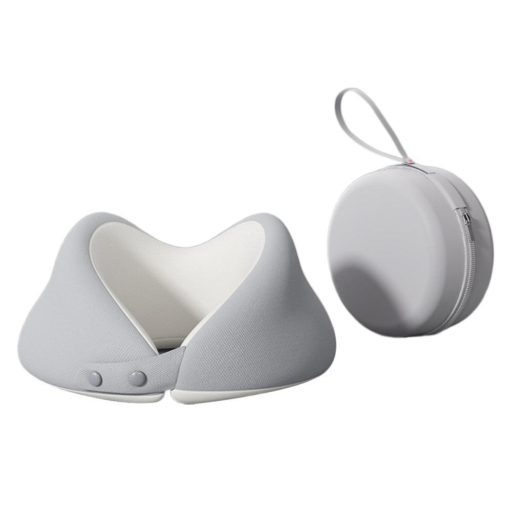 Slow Rebound U-Shaped Neck Pillow Machine-Washable Cover Soft Material Travel Neck Pillow Portable Design With EVA case