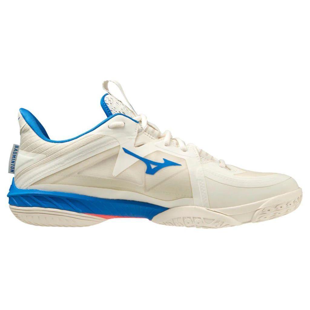 Mizuno Unisex Wave Claw Neo 2 Badminton Shoes White Blue Red 71GA227010