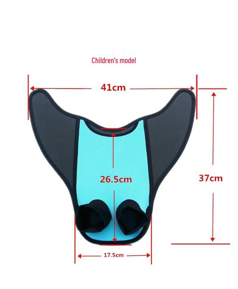 Mermaid One-Piece Monofin Whale Tail Flippers for Swimming and Diving