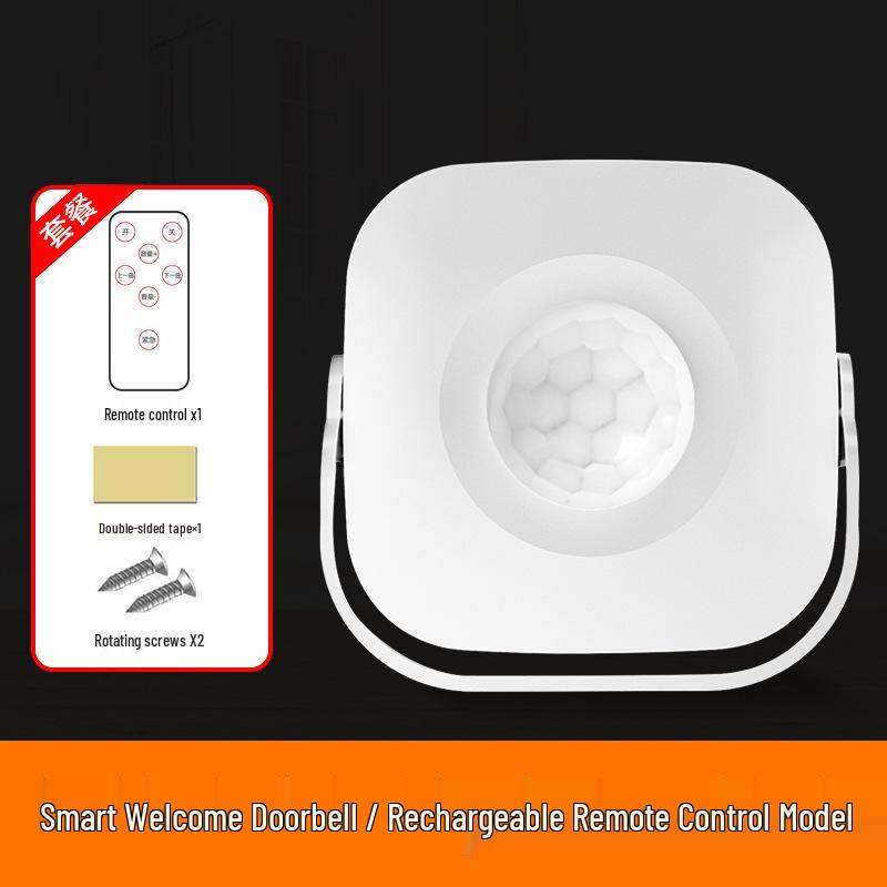Sensor Entry Store: Rechargeable Commercial Voice Welcome Doorbell with Ding Dong Alert