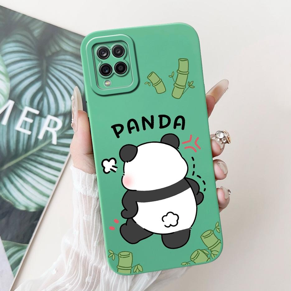 For Samsung Galaxy A22 4G Case SM-A225F Cute Panda Cartoon Cover Shockproof Phone Case For Samsung A22 A 22 5G A226B Soft Fundas