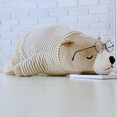 Creative Cute Polar Bear Plush Toy Large Cartoon Party Bear Rag Doll Throw Pillow Christmas Gift Holiday Congratulations Throw Pillow Toy