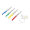 4Pcs Sewing Seam Rippers High Carbon Steel Ergonomic Handle Red Mini Ball Thread Remover for Sewing