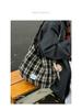 Lightweight Retro Plaid Tote Bag - Versatile, Large Capacity for Class, Shopping, or Commute