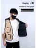 Outdoor Multi-Pocket Workwear Vest for Volunteers, Fishing, Photography, or Group Activities