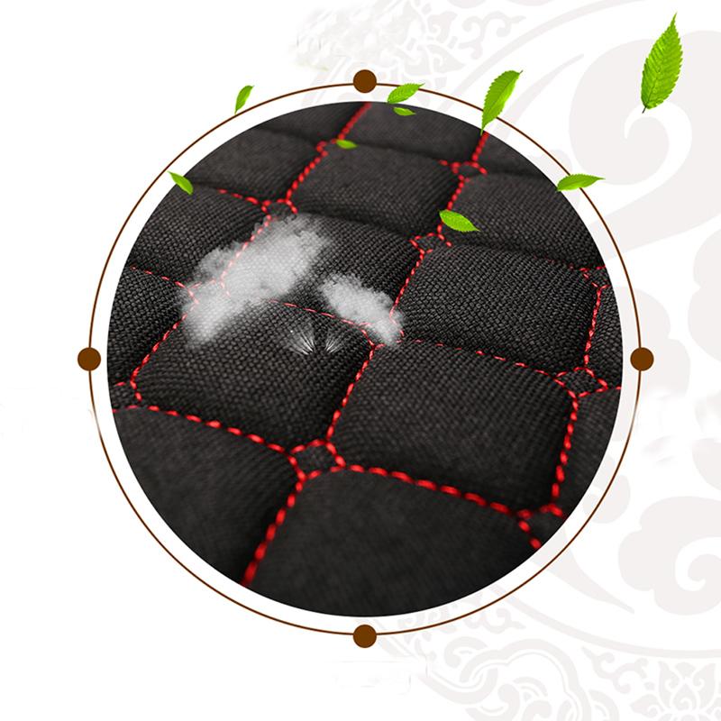 Universal Car Seat Cover Protector Linen Front Back Flax Summer Cushion Pad Mat Auto Sedan Suv Pick-up Car Interior Accessories