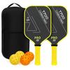 Pickleball Paddle Set Carbon Fiber T700 Textured Surface Kids Beginner Racket Full