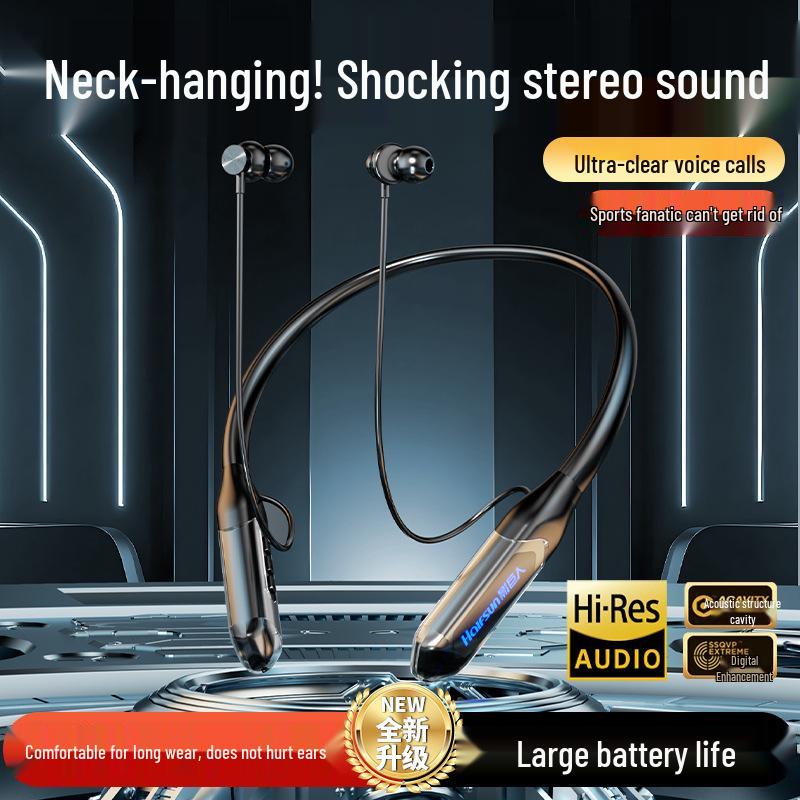 X-51 Bluetooth Neckband Earphones: Wireless, Noise-Cancelling, High-Quality Sound, Ultra-Long Battery, Ideal for Sports