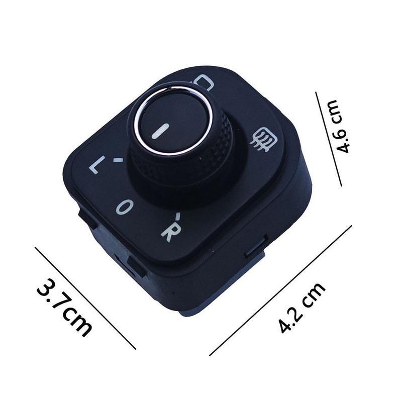 Rearview Control Switch Black Side Mirror Switch Direct Replacement Easy tallation Precise Fitment OEM Standard
