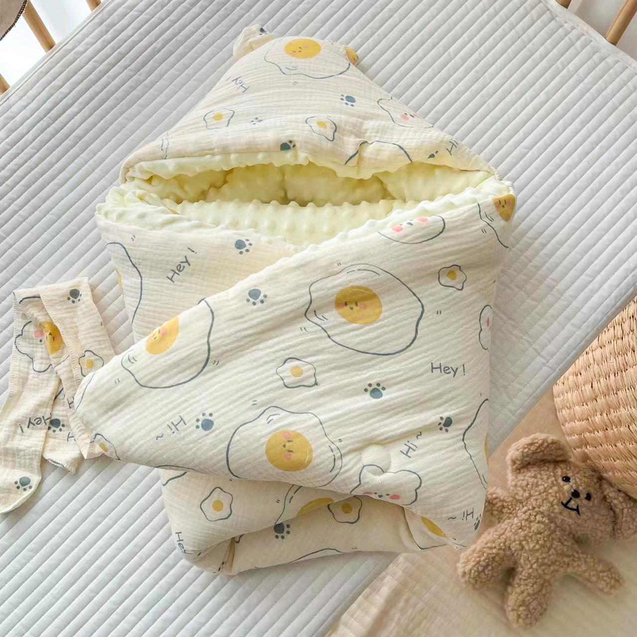 

Ковдра-пелюшка для новонародженого – Бавовняна пелюшка для пологів та виписки, Підходить для весни та осені 90*90