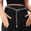 Metall-Taillenkette für Damen Einzel-/Mehrschichtig Verstellbar Lange Kette Gürtel Körper Bauchschmuck für Kleider Jeans Hosen