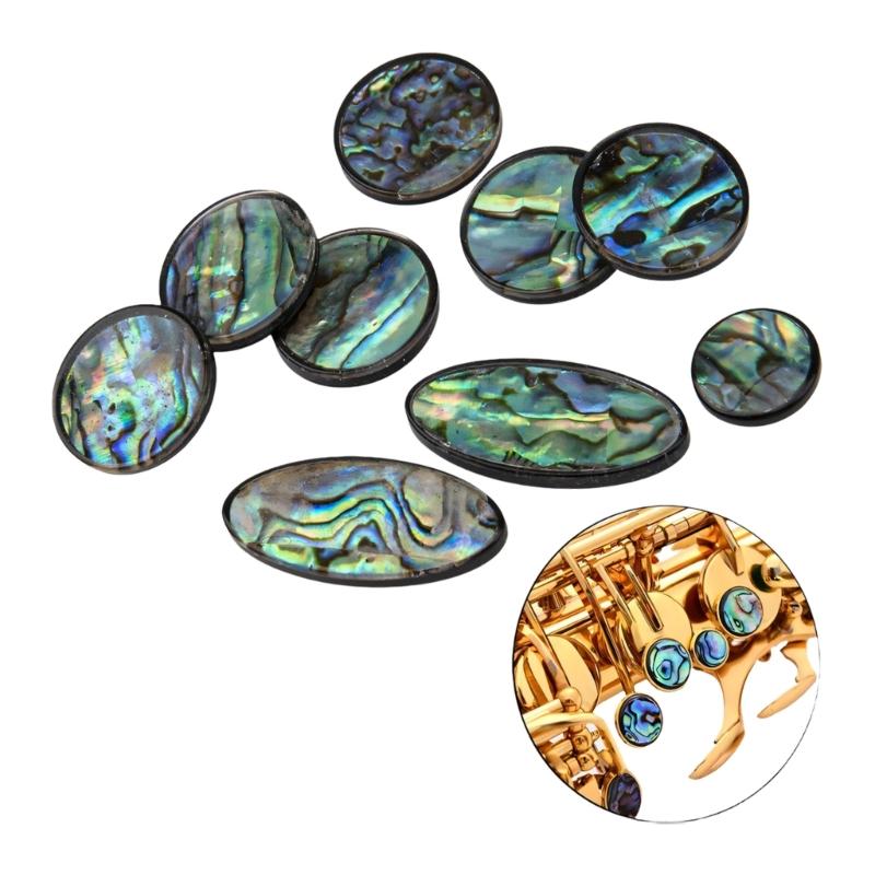 Saxophone Finger Button Sax Key Pads Saxophone Shell Key Inlays Accessories for Musicians Woodwind Instrument Parts