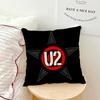 Rock U-U2 Band Music Pillow Case Sofa Living Room Bedroom Headboard Backrest Cushion Square Cushion Nap Time