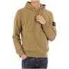STONE ISLAND Ss23 Logo Patch Drawstring Hooded Pullover Long Sleeve Sweatshirt Men Sweatshirt Ginger-Yellow 101564151-V0098