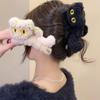 kitten Plush Hair Claw Cute Cute Hairpin Fashion Cat Hair Clip  Girl