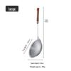 Zhishi Wooden Handle 304 Stainless Steel Kitchen Skimmer