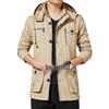 Men's Fleece Lined Windbreaker: Washed Cotton, Korean Style, Plus Size, Autumn/Winter 2022