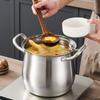 Stainless Steel Soup Pot Large Capacity Cooking Pot Household Stock Pot  Home Use