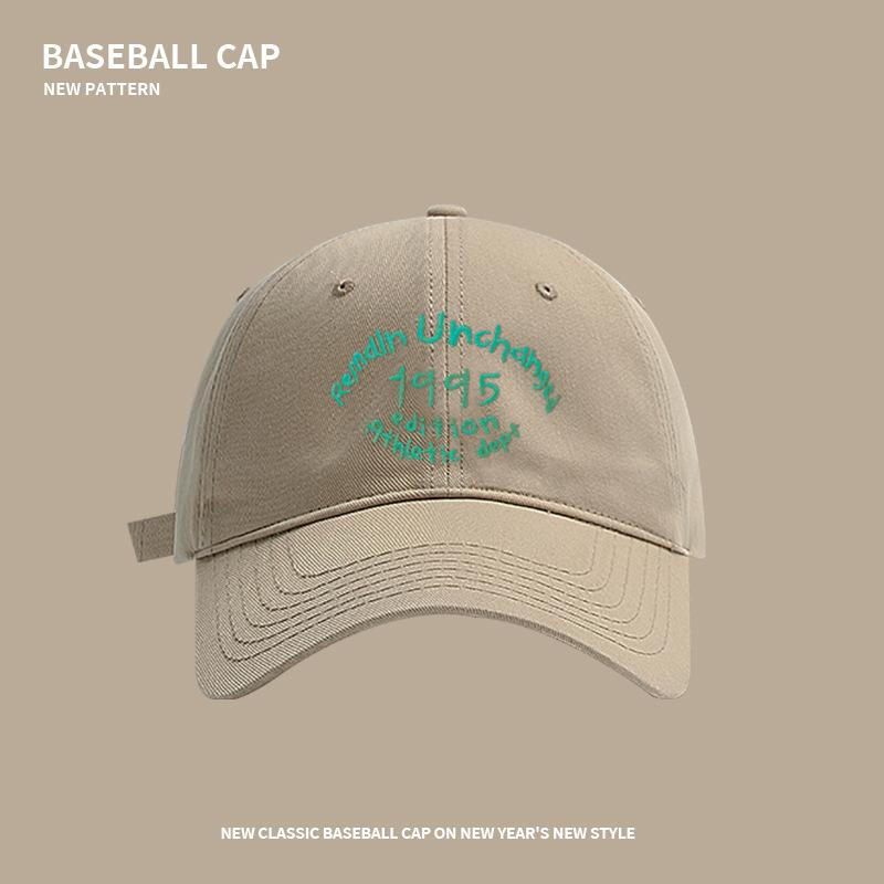 

Letter contrasting color baseball cap children couple four seasons versatile pure cotton deepen big head circumference show face small cap 55-61CM