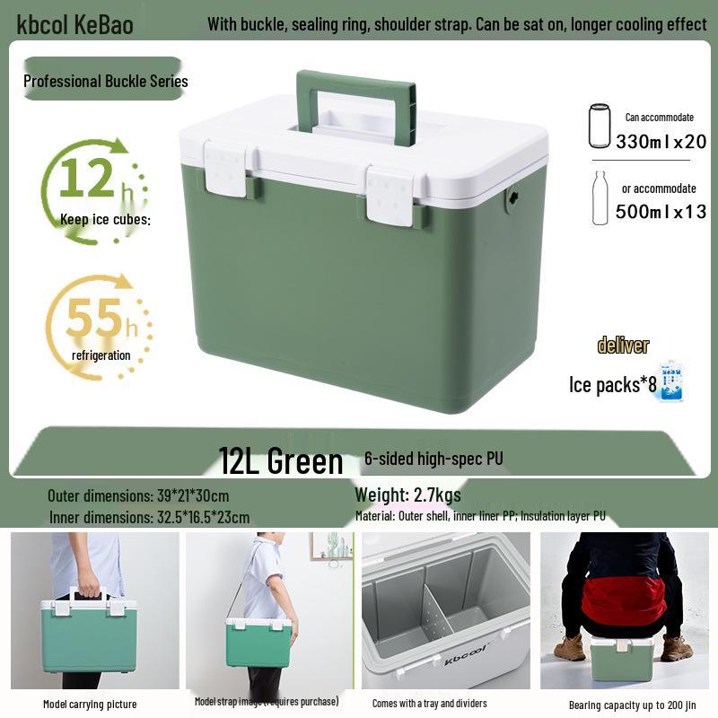 Kebao KBCool Insulated Ice Box Cooler for Camping, Ice Cream, Breast Milk & Fishing