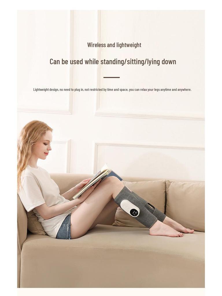 Smart Electric Leg Massager: Multi-functional, Auto, with Heat Compress for Calves