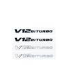 AATP1 G63/G65 V8 Biturbo/V12 Biturbo Flat Letters Emblem - for Mercedes Benz W463 Fender & Trunk Logo Sticker