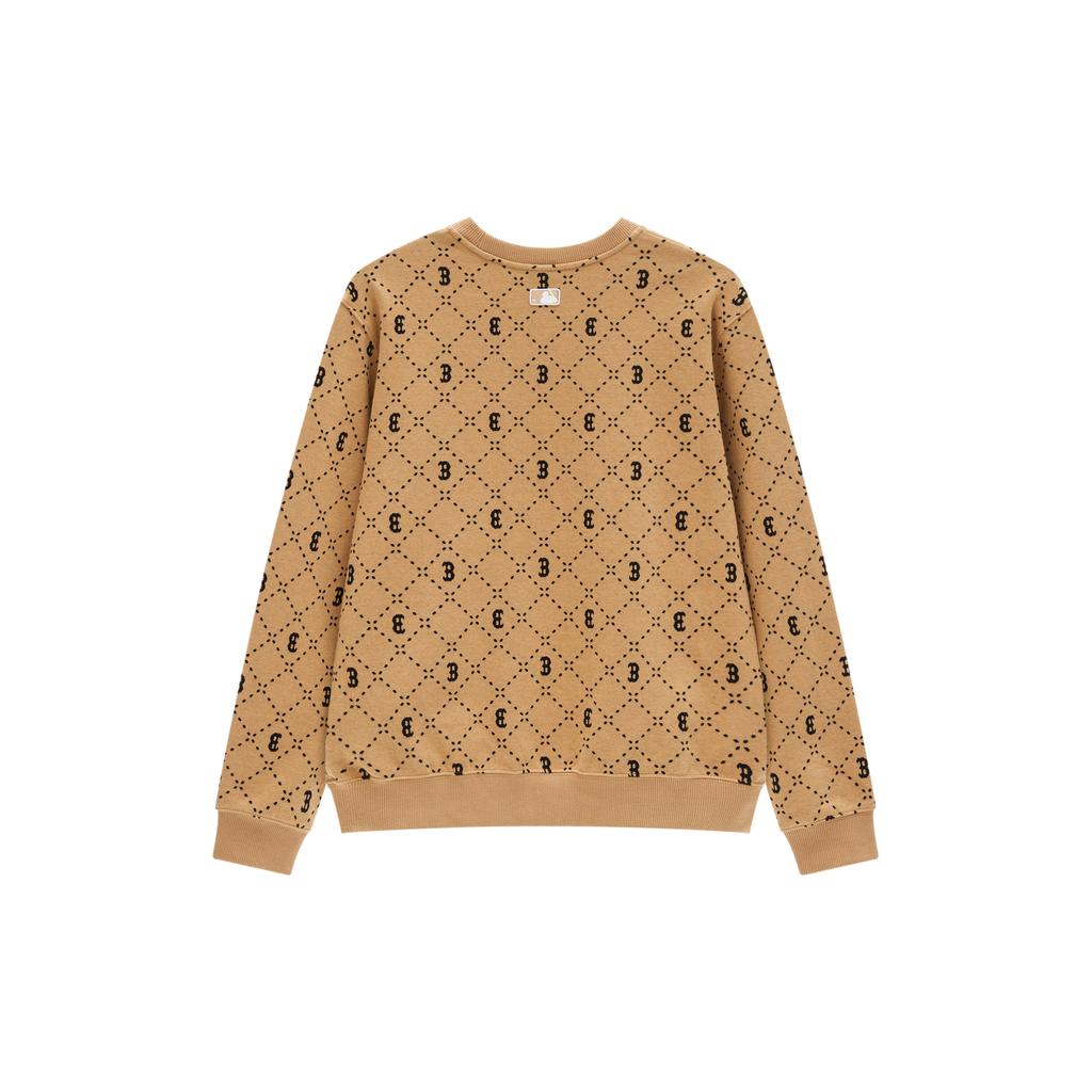 New MLB Sweatshirt Unisex Light Camel 3AMTM0134-43CAL