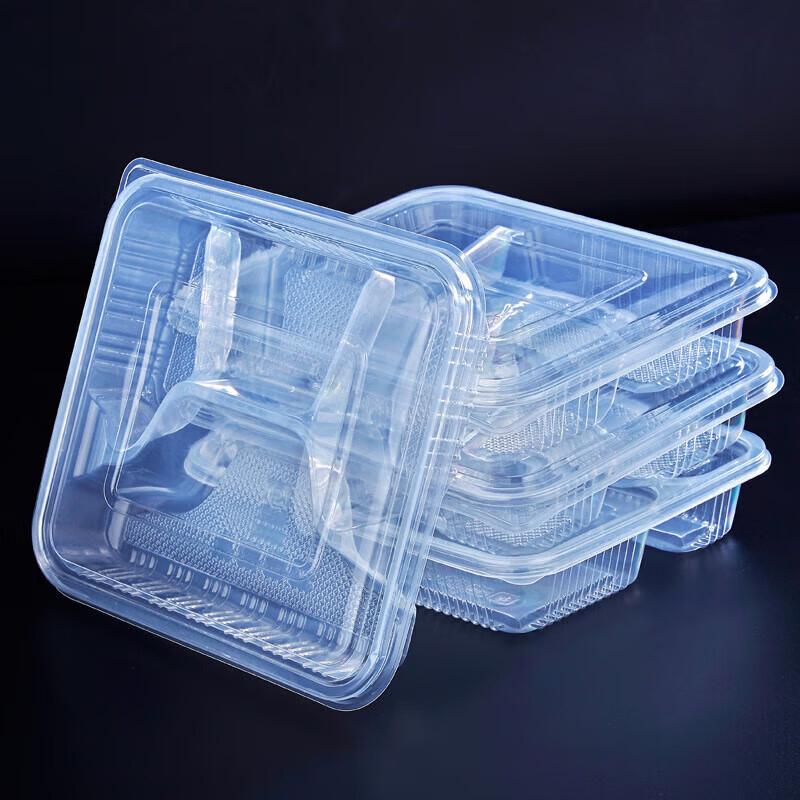 Nanqiao Rectangular 3-Compartment Disposable Takeout Lunch Boxes