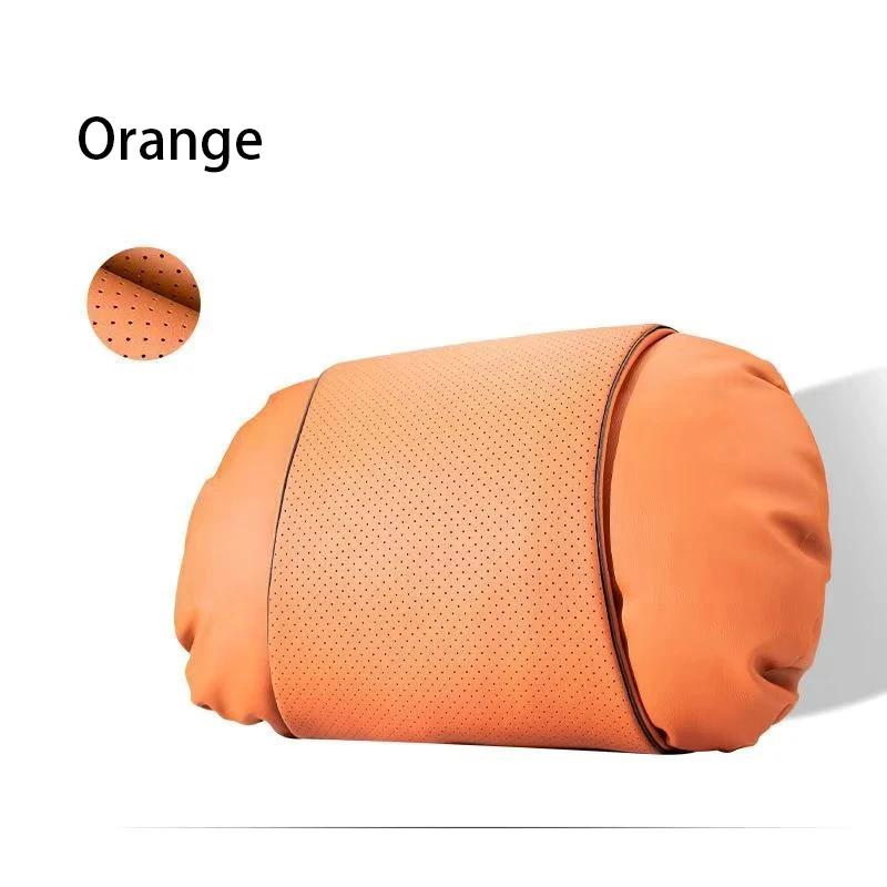 1/2PCS New Car Seats with Nappa Leather Headrests, Breathable Waist Cushions, Neck Pillows, and General Motors Neck Pillows